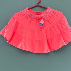 Cat & Jack coral bohemian skirt